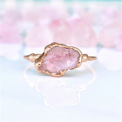 real rose quartz ring.